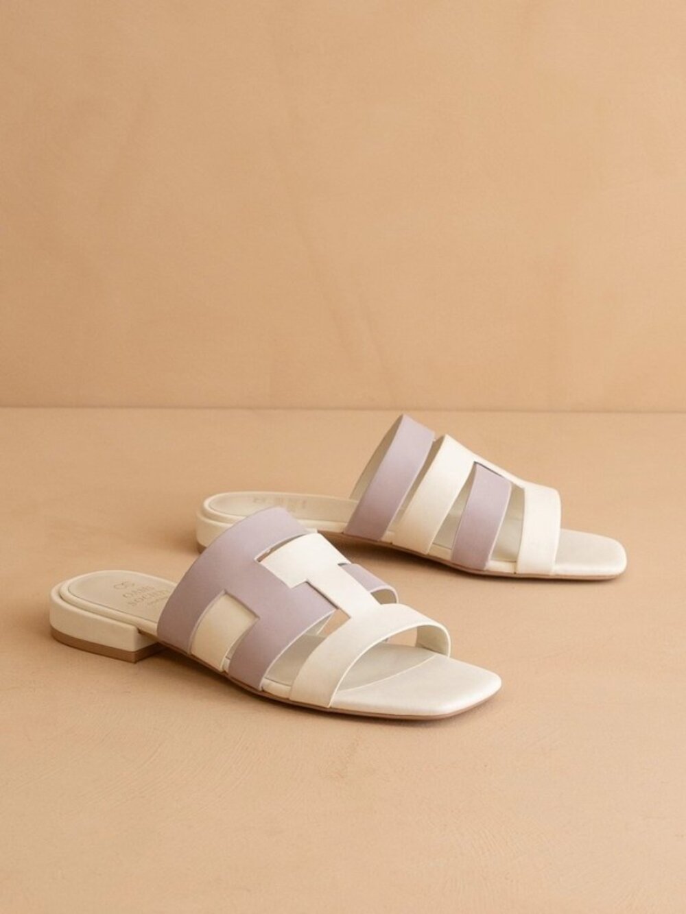 The Parker Lavender | Architectural Flat Summer Sandal